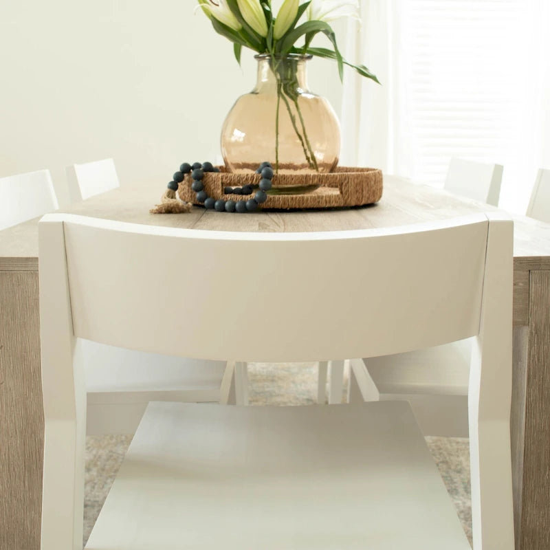 Dining Chair, Walnut Finish Pine Wood with Contoured Seat