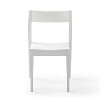 Dining Chair, Walnut Finish Pine Wood with Contoured Seat