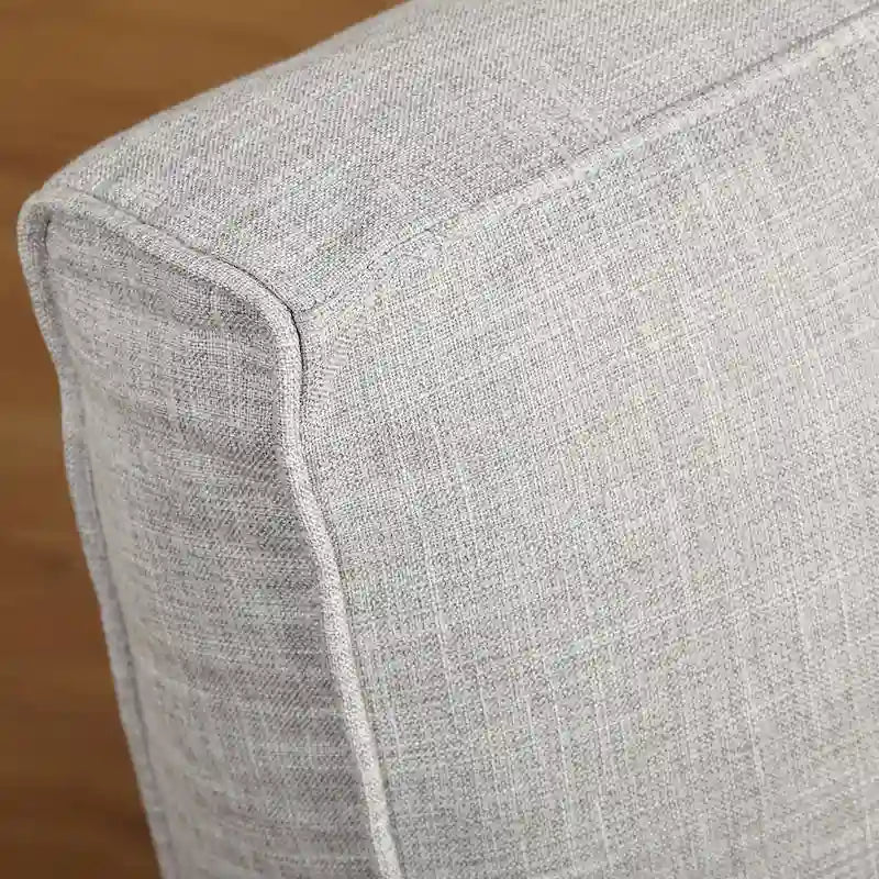 Convertible Futon Chair, Grey or White with Tapered Metal Legs