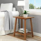 Plank and Beam Mid-Century Modern Accent End Table - 23 L x 16.25 W x 25.5 H