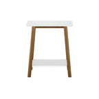 Mid-Century Modern Side Table - Wood - Angled Legs