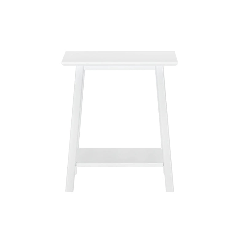 Mid-Century Modern Side Table - Wood - Angled Legs