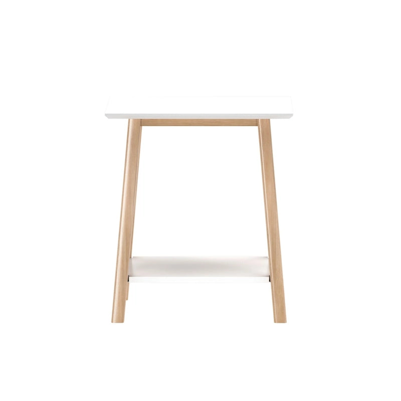 Mid-Century Modern Side Table - Wood - Angled Legs