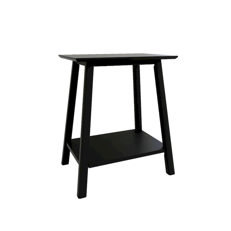 Mid-Century Modern Side Table - Wood - Angled Legs