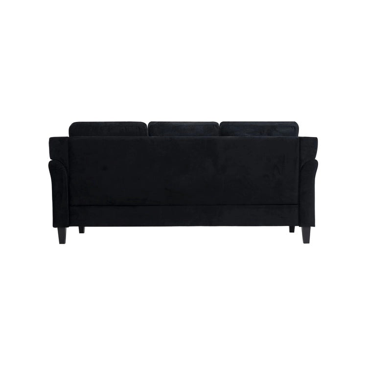 Button Tufted Microfiber Sofa - Compact - 2-3 Seat