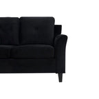 Button Tufted Microfiber Sofa - Compact - 2-3 Seat