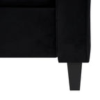 Button Tufted Microfiber Sofa - Compact - 2-3 Seat