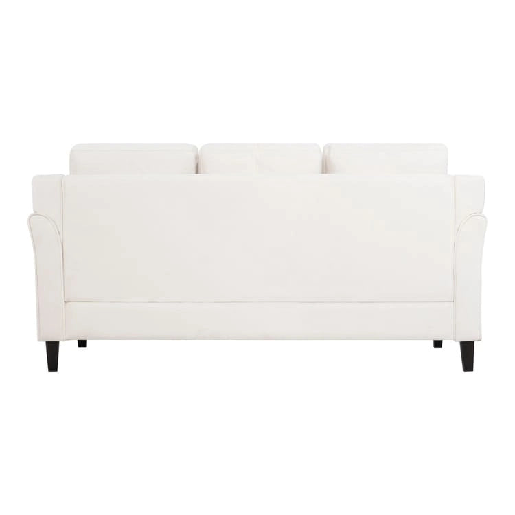 Button Tufted Microfiber Sofa - Compact - 2-3 Seat