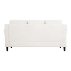 Button Tufted Microfiber Sofa - Compact - 2-3 Seat