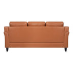 Button Tufted Microfiber Sofa - Compact - 2-3 Seat