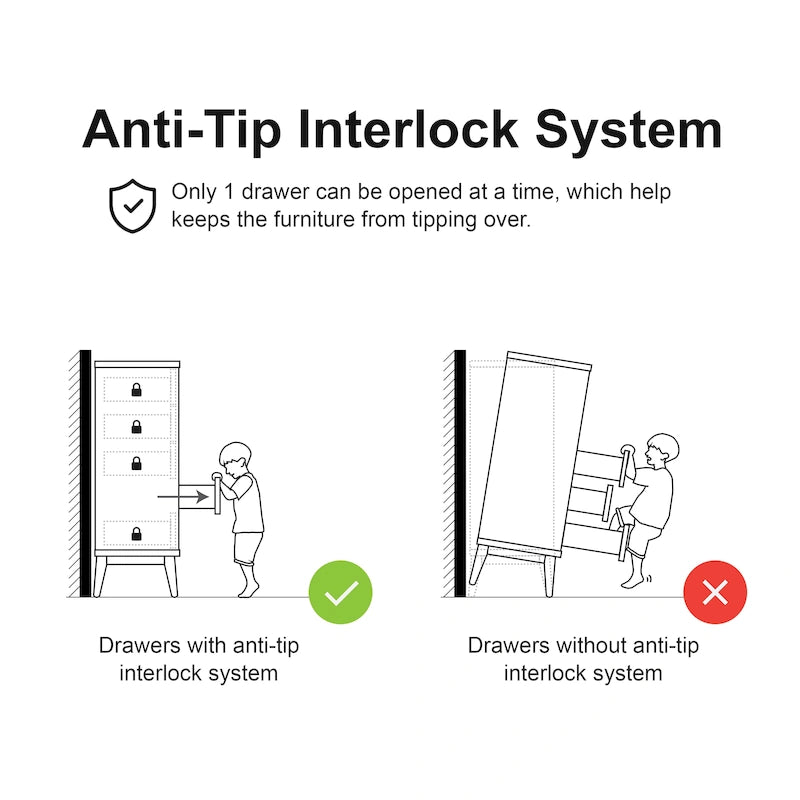 Midcentury Walnut 2-Drawer Nightstand - Wood Bedside Table