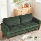 Light Gray Chenille Loveseat for 2-3 People, 82.68W x 31.5D x 33H Inches, 88 lbs