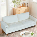Light Gray Chenille Loveseat for 2-3 People, 82.68W x 31.5D x 33H Inches, 88 lbs
