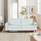 Light Gray Chenille Loveseat for 2-3 People, 82.68W x 31.5D x 33H Inches, 88 lbs