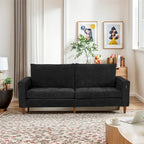 Light Gray Chenille Loveseat for 2-3 People, 82.68W x 31.5D x 33H Inches, 88 lbs