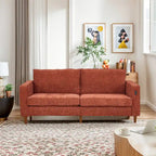 Light Gray Chenille Loveseat for 2-3 People, 82.68W x 31.5D x 33H Inches, 88 lbs