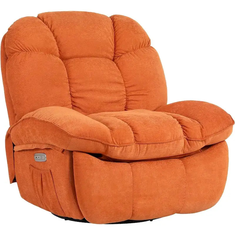 Power Recliner Chair - Massage & Heat - Swivel - Single Seat