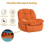 Power Recliner Chair - Massage & Heat - Swivel - Single Seat