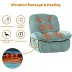 Power Recliner Chair - Massage & Heat - Swivel - Single Seat