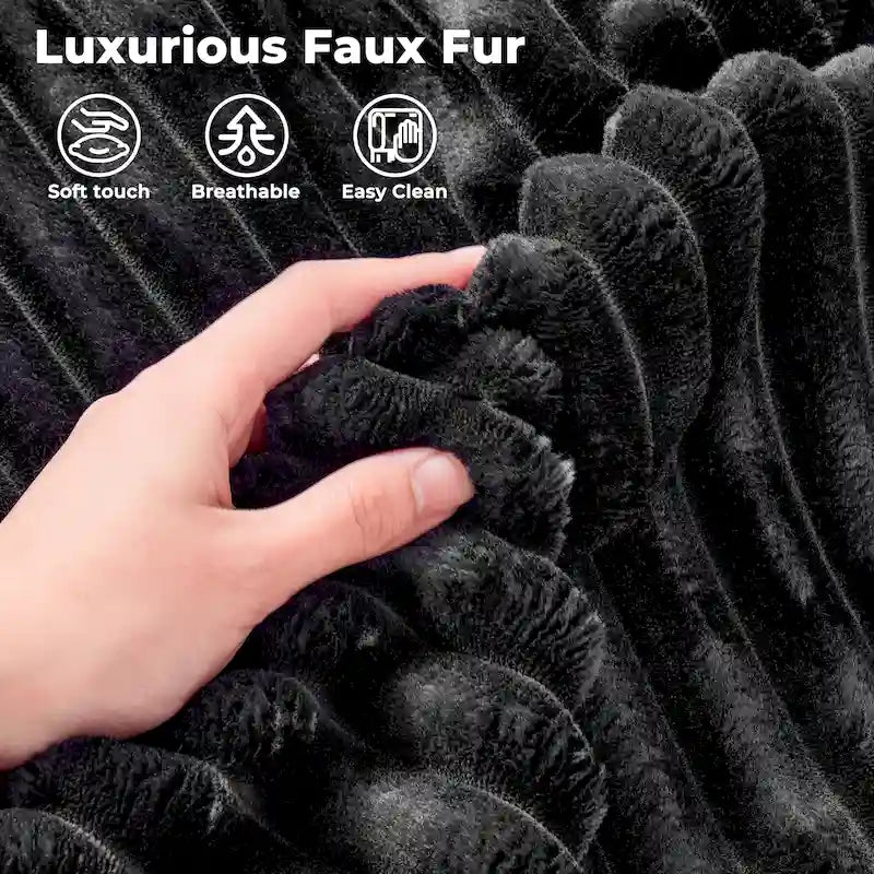 Plush Velvet Double Chaise Sofa, No Assembly, 2-Person