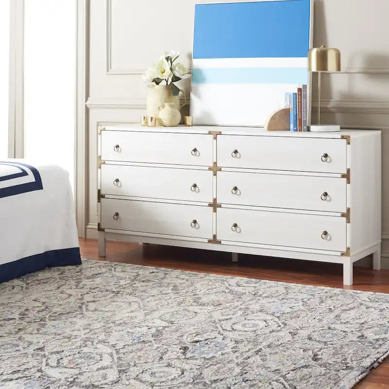 6-Drawer Chest - Veneer Finish - Storage Dresser