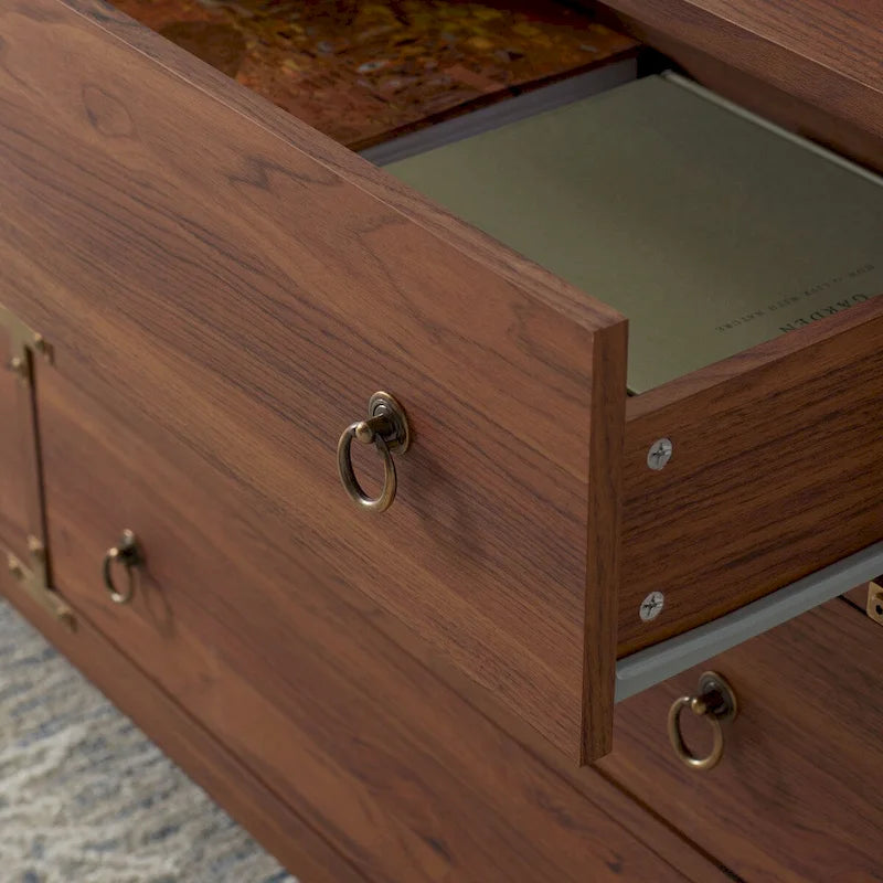6-Drawer Chest - Veneer Finish - Storage Dresser